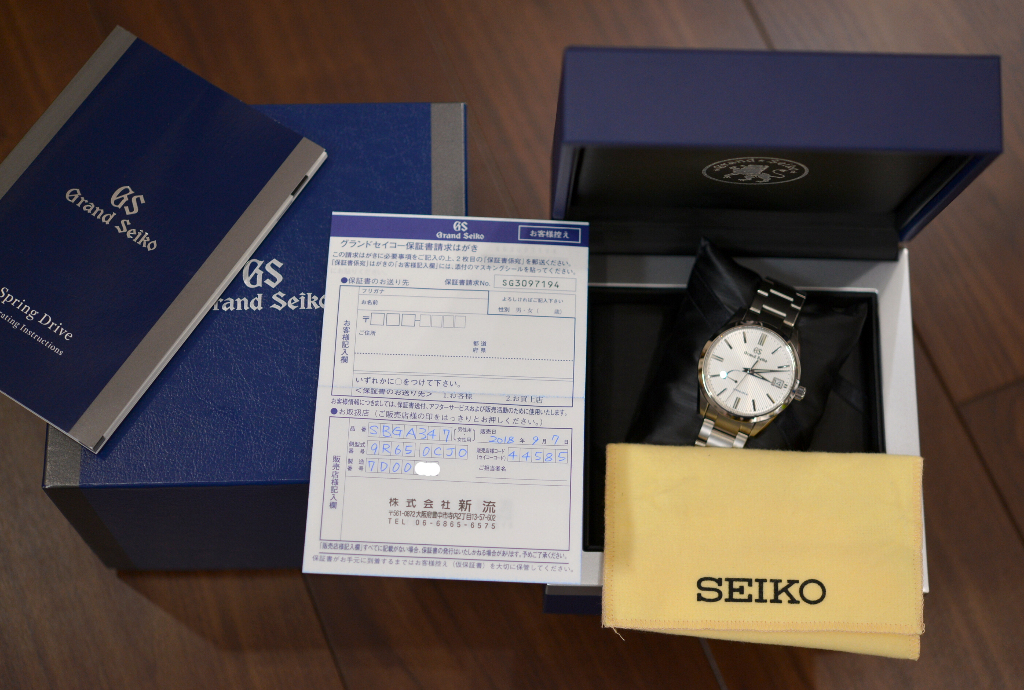 セイコー Grand Seiko スプリングドライブ ブライトチタン 9R65-0CJ SBGA347